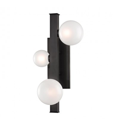 Mini Hinsdale 3 Light Wall Sconce 8703-OB Hudson Valley Lighting  Mini Hinsdale 3 Light Wall Sconce 8703-OB Hudson Valley Lighting