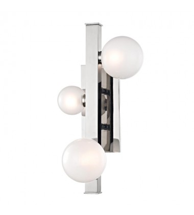Mini Hinsdale 3 Light Wall Sconce 8703-PN Hudson Valley Lighting  Mini Hinsdale 3 Light Wall Sconce 8703-PN Hudson Valley Lighting