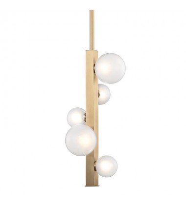 Mini Hinsdale 5 Light Pendant 8705-AGB Hudson Valley Lighting  Mini Hinsdale 5 Light Pendant 8705-AGB Hudson Valley Lighting