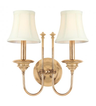  Yorktown 2 Light Wall Sconce 8712-AGB Hudson Valley Lighting