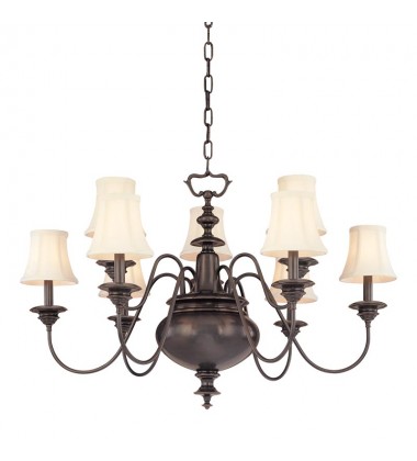  Yorktown 9 Light Chandelier 8719-OB Hudson Valley Lighting