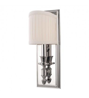 Bridgehampton 1 Light Wall Sconce 881-PN Hudson Valley Lighting Bridgehampton 1 Light Wall Sconce 881-PN Hudson Valley Lighting
