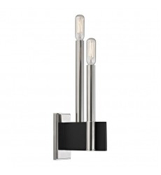  Abrams 2 Light Wall Sconce 8812-PN Hudson Valley Lighting