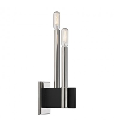  Abrams 2 Light Wall Sconce 8812-PN Hudson Valley Lighting