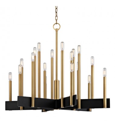  Abrams 18 Light Chandelier 8834-AGB Hudson Valley Lighting