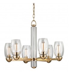  Pamelia 6 Light Chandelier 8846-AGB Hudson Valley Lighting