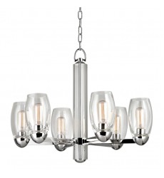  Pamelia 6 Light Chandelier 8846-PN Hudson Valley Lighting