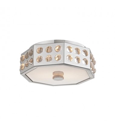  Hansen 2 Light Semi Flush 8866-PN Hudson Valley Lighting