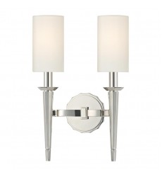 Tioga 2 Light Wall Sconce 8882-PN Hudson Valley Lighting  Tioga 2 Light Wall Sconce 8882-PN Hudson Valley Lighting