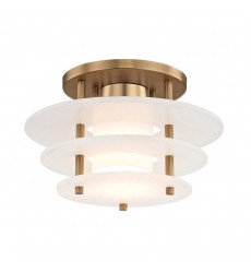  Gatsby Led Flush Mount 9012F-AGB Hudson Valley Lighting