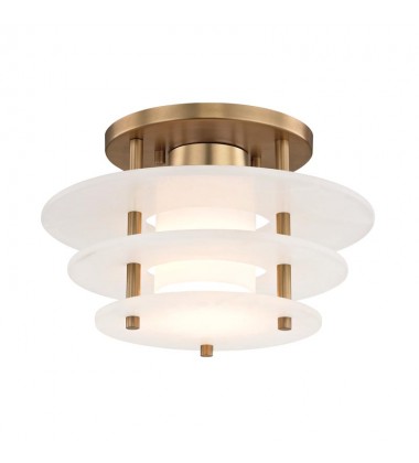  Gatsby Led Flush Mount 9012F-AGB Hudson Valley Lighting