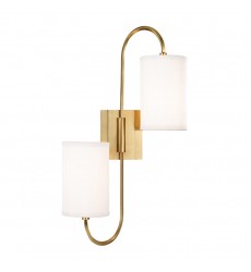 Junius 2 Light Wall Sconce 9100-AGB Hudson Valley Lighting  Junius 2 Light Wall Sconce 9100-AGB Hudson Valley Lighting