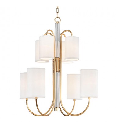  Junius 8 Light Chandelier 9108-AGB Hudson Valley Lighting