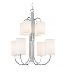  Junius 8 Light Chandelier 9108-PN Hudson Valley Lighting
