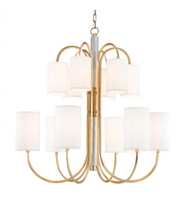  Junius 12 Light Chandelier 9112-AGB Hudson Valley Lighting