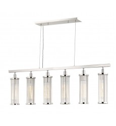 Marley 6 Light Island Light 9146-PN Hudson Valley Lighting  Marley 6 Light Island Light 9146-PN Hudson Valley Lighting