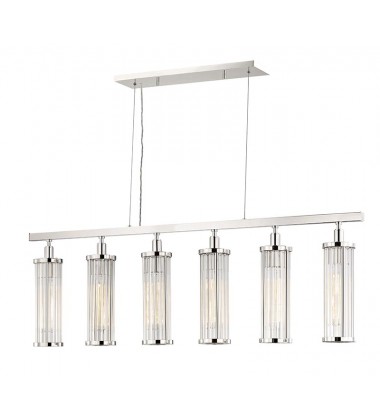 Marley 6 Light Island Light 9146-PN Hudson Valley Lighting  Marley 6 Light Island Light 9146-PN Hudson Valley Lighting