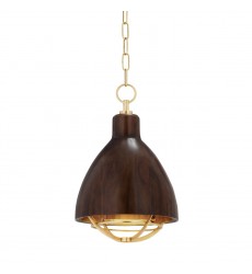  Sands Point 1 Light Dark Tram Pendant 9212-AGB Hudson Valley Lighting
