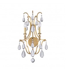  Crawford 2 Light Wall Sconce 9302-AGB Hudson Valley Lighting