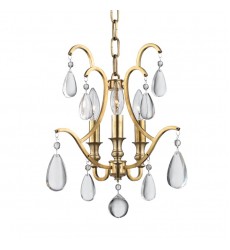  Crawford 3 Light Semi Flush/Pendant 9303-AGB Hudson Valley Lighting