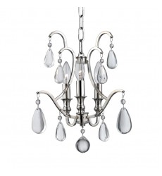  Crawford 3 Light Semi Flush/Pendant 9303-PN Hudson Valley Lighting
