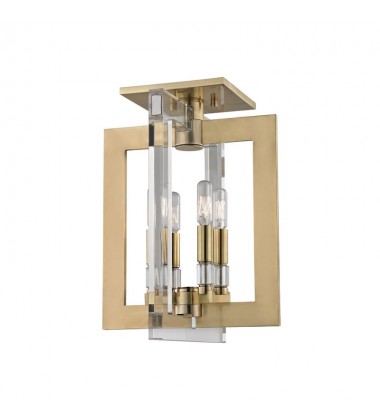  Wellington 4 Light Flush Mount 9311-AGB Hudson Valley Lighting