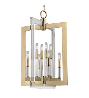  Wellington 8 Light Medium Pendant 9317-AGB Hudson Valley Lighting