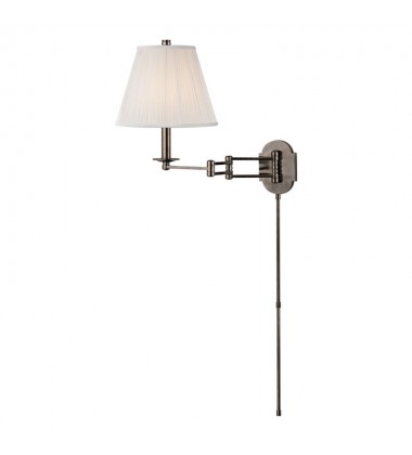  Ravena 1 Light Wall Sconce With Plug 9321-HN Hudson Valley Lighting
