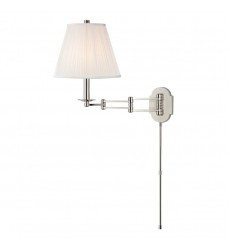  Ravena 1 Light Wall Sconce With Plug 9321-PN Hudson Valley Lighting