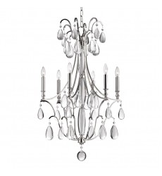  Crawford 6 Light Chandelier 9324-PN Hudson Valley Lighting