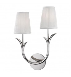 Deering 2 Light Left Wall Sconce 9402L-PN Hudson Valley Lighting  Deering 2 Light Left Wall Sconce 9402L-PN Hudson Valley Lighting