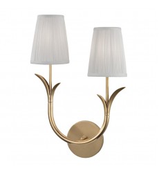 Deering 2 Light Right Wall Sconce 9402R-AGB Hudson Valley Lighting  Deering 2 Light Right Wall Sconce 9402R-AGB Hudson Valley Lighting