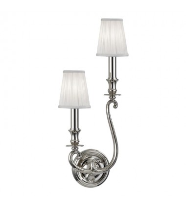  Meade 2 Light Right Wall Sconce 9442R-PN Hudson Valley Lighting