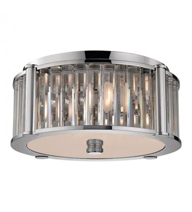 Hartland 3 Light Flush Mount 9515-PN Hudson Valley Lighting  Hartland 3 Light Flush Mount 9515-PN Hudson Valley Lighting