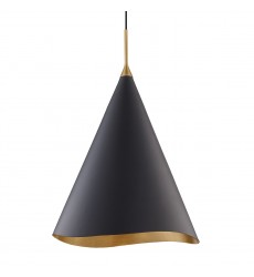  Martini 1 Light Large Pendant 9618-GL/BLK Hudson Valley Lighting