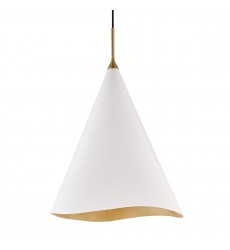  Martini 1 Light Large Pendant 9618-GL/WHT Hudson Valley Lighting