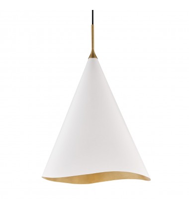  Martini 1 Light Large Pendant 9618-GL/WHT Hudson Valley Lighting