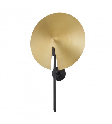 Equilibrium 1 Light Wall Sconce 9701-AGB/BK Hudson Valley Lighting  Equilibrium 1 Light Wall Sconce 9701-AGB/BK Hudson Valley Lighting