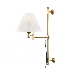  Classic No.1 1 Light Adjustable Wall Sconce MDS104-AGB Hudson Valley Lighting