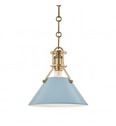  Painted No.2 1 Light Small Pendant MDS351-AGB/BB Hudson Valley Lighting