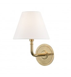 Signature No.1 1 Light Wall Sconce MDS600-AGB Hudson Valley Lighting