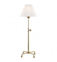  Classic No.1 1 Light Table Lamp W/ Metal Shade MDSL107-AGB-MS Hudson Valley Lighting
