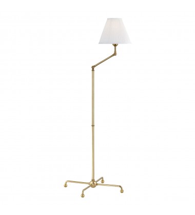 Classic No.1 1 Light Adjustable Floor Lamp W/ Metal Shade MDSL108-AGB-MS Hudson Valley Lighting