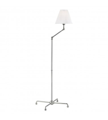  Classic No.1 1 Light Adjustable Floor Lamp W/ Metal Shade MDSL108-PN-MS Hudson Valley Lighting