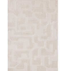  (13036/6191 160230)-Luxe White Scattered Shapes Design Rug, 5'3