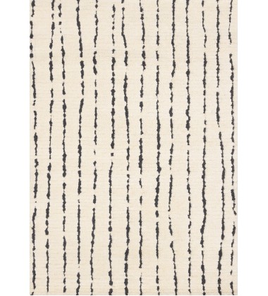  (1319/ZD26 240320)-Talia Cream Black Light Rain Rug, 7'10