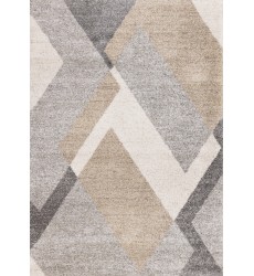  (23314/6262 160230)-Marquis Grey White Beige Abstract Geometric Rug, 5'3