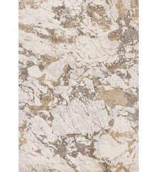  (34082/6282 240340)-Mae White Grey Beige Marble Design Rug, 7'10