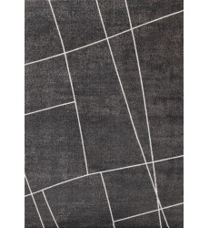  (34120/3161 160230)-Mae Grey White Organic Line Design Rug, 5'3