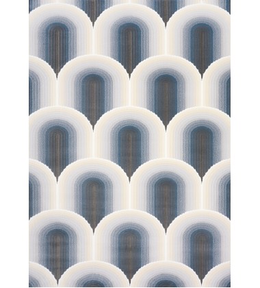  (475297/505 160230)-Ella Cream Blue Grey Ombre Geometric Plush Rug, 5'3